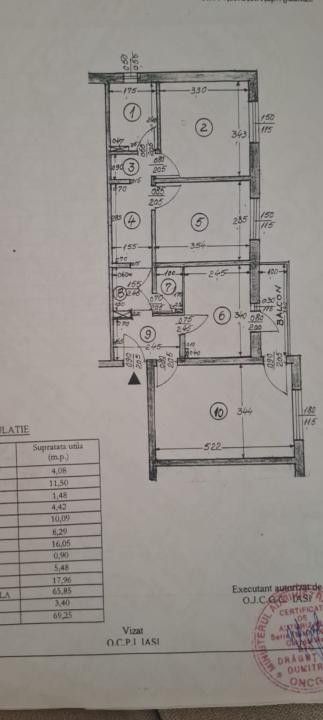 Antecontract! Apartament cu 3 cam, etajul 1 cu 2 bai in Nicolina, pe str Ovidiu!
